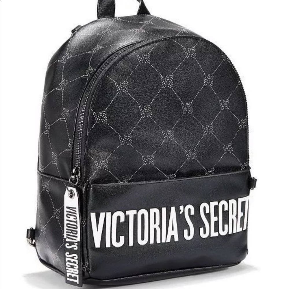 Victoria Secret Black White Mini BackPack NWT - Picture 2 of 4